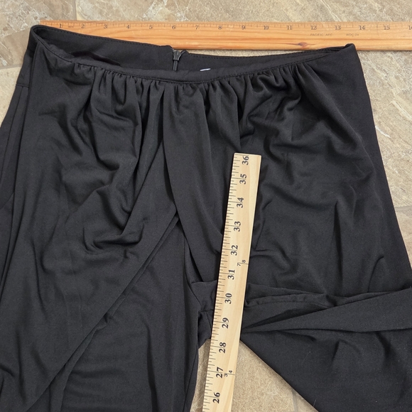 NICOLA Elegant Black Wide Leg Pants‎ Small Palazzo - Picture 3 of 5